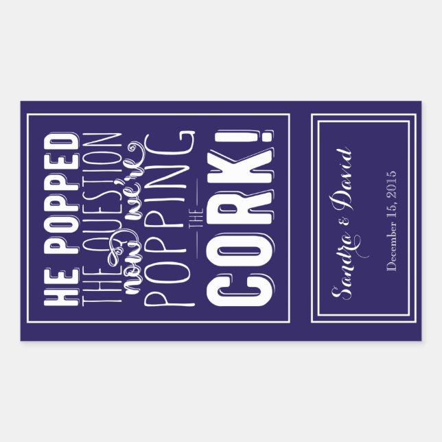 custom Wedding wine bottle label personalised (Front)