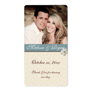 Custom Wedding Wine Label Add Your Photo