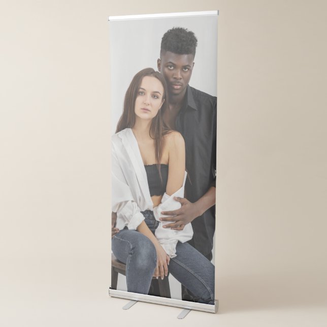 Custom Wedding with full colour print Adjustable Retractable Banner (3/4)