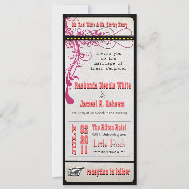 Custom Weddings Invitation (Front)