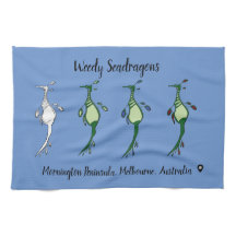 Custom Weedy Seadragon  Kitchen Towel