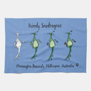 Custom Weedy Seadragon  Kitchen Towel