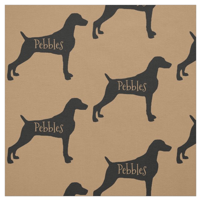 Custom Weimaraner Dog Fabric (Swatch)