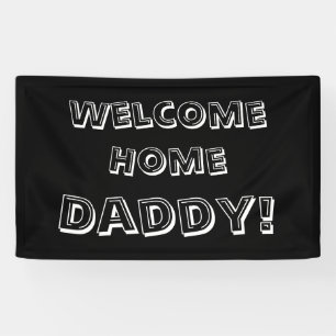 Custom Welcome Home Banner black Personalised
