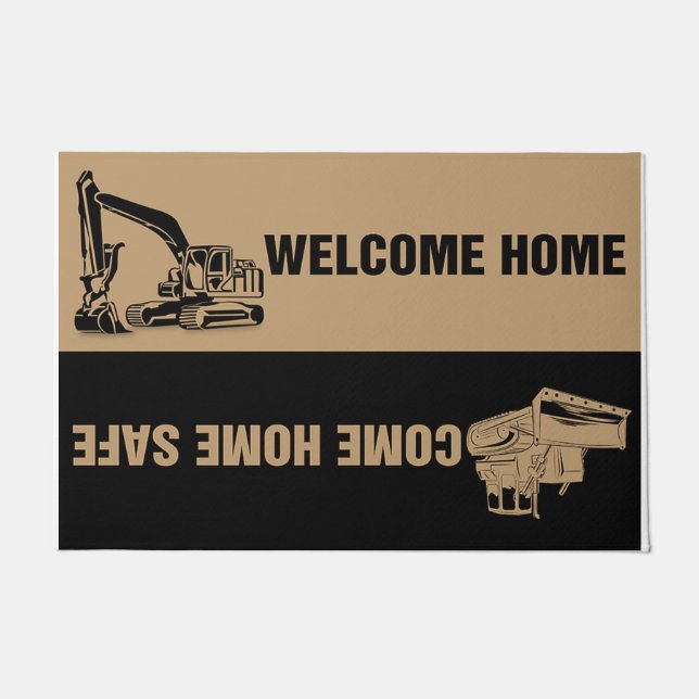 Custom Welcome Home Rug - Gift For Him (Front)
