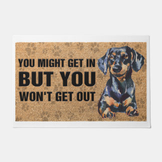 Custom Welcome Mat/Dog Lover/Dachshund Decor Doormat