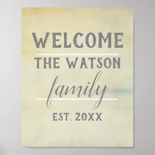 custom welcome poster to personalise