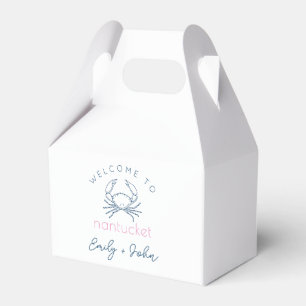 Custom Welcome to Nantucket wedding Favour Box