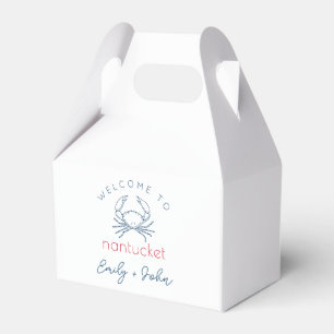 Custom Welcome to Nantucket wedding Favour Box