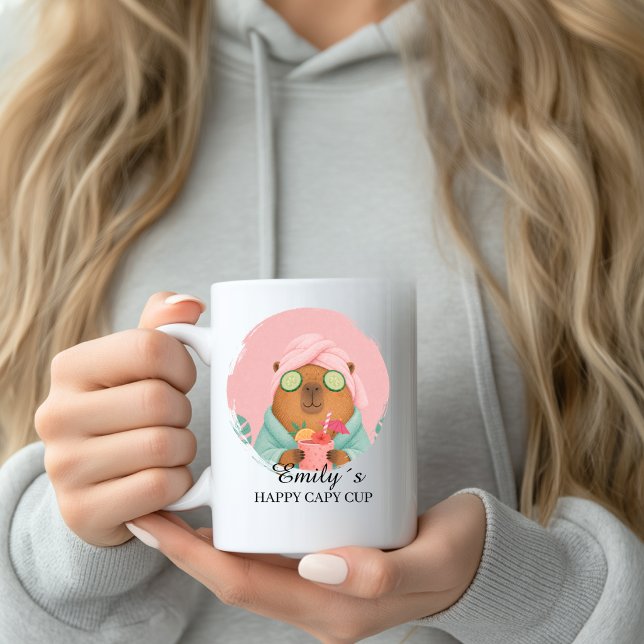 Custom Wellness Capybara Mug with Name (Custom Wellness Capybara Mug with Name)