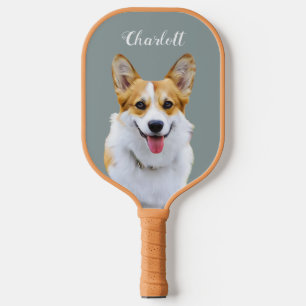 Custom Welsh Corgi Dog Personalised Drawing Pickleball Paddle