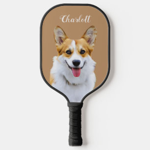 Custom Welsh Corgi Dog Personalised Drawing Pickleball Paddle