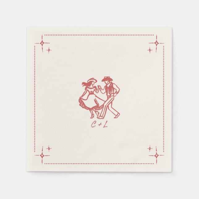 Custom western napkin (Front)