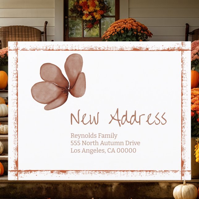 Custom We've Moved New Address Holiday Postcard (Let your family and friends know about your exciting transition with style and sophistication. )