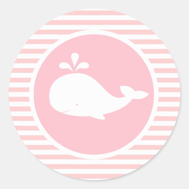 Custom Whale Birthday Sticker (Front)