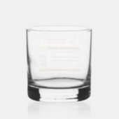 Custom Whiskey Prescription Tumbler  Whiskey Glass (Back)