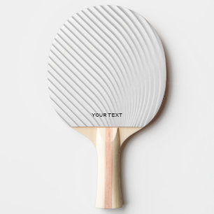 Custom white abstract modern  ping pong paddle