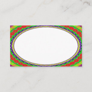 Custom White Centre B3 Business Cards