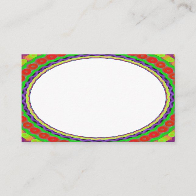 Custom White Centre B3 Business Cards (Front)
