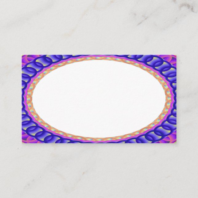 Custom White Centre B4 Business Cards (Front)