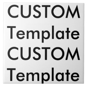 Custom White Ceramic Photo Tile 6" x 6"