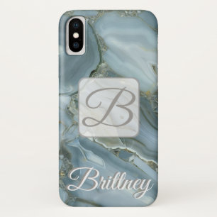 Custom White marble Iphone x case