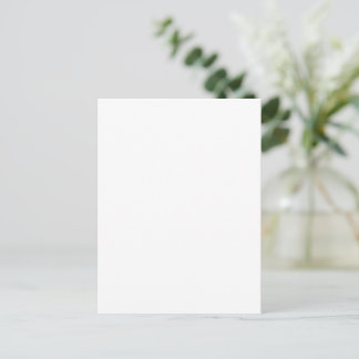Custom white simple Design Add Photo or Text Postcard