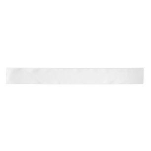 Custom white simple Design Add Photo or Text Satin Ribbon