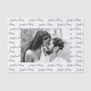Custom White Wedding Tissue Paper – Personalised 