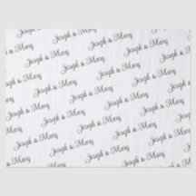 Custom White Wedding Tissue Paper – Personalised 