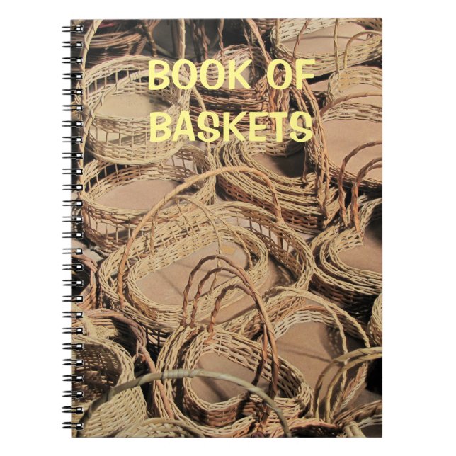 Custom Wicker Basket Gifts Notebook (Front)