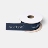 Custom Wide Business Logo Long Text Navy Blue