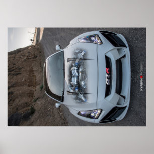 Custom Widebody R35 Nissan GT-R on PCH Poster