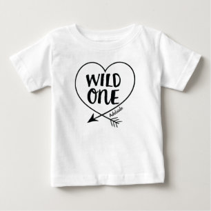 Custom Wild One First Birthday Baby T-Shirt