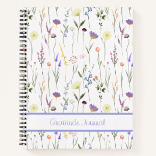 Custom Wildflower Gratitude Journal