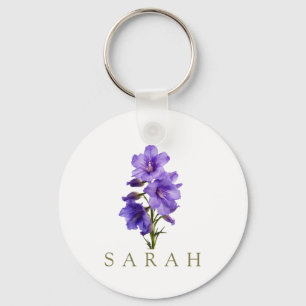 Custom Wildflower Key Ring