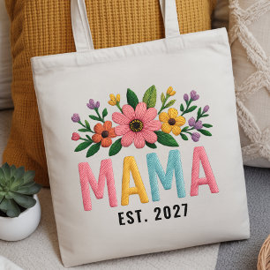 Custom Wildflower Mama Bag for Mother’s Day Gift