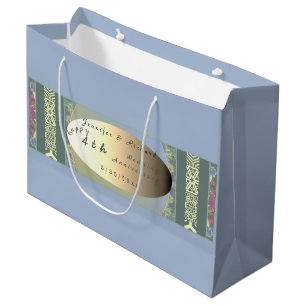 Custom Wildflower Wedding Anniversary Gift Bag