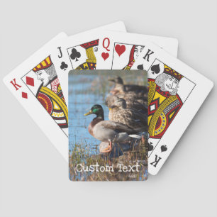 Custom Wildlife Ducks Playing Cards