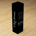 Custom Will you be my bridesmaid bridesmaids gift Wine Gift Box<br><div class="desc">Personalised Will you be my bridesmaid? - funny,  trendy bridal party gift box for wine invite with custom added name.</div>