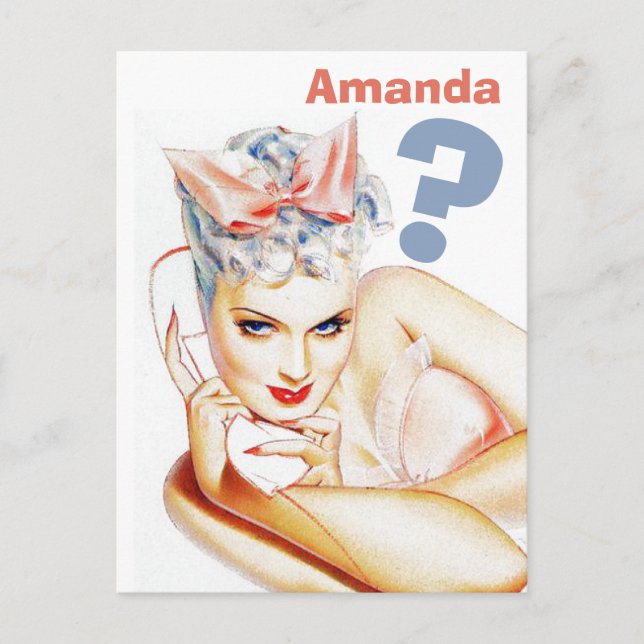 Custom will you be my bridesmaid? invitation postcard (Front)