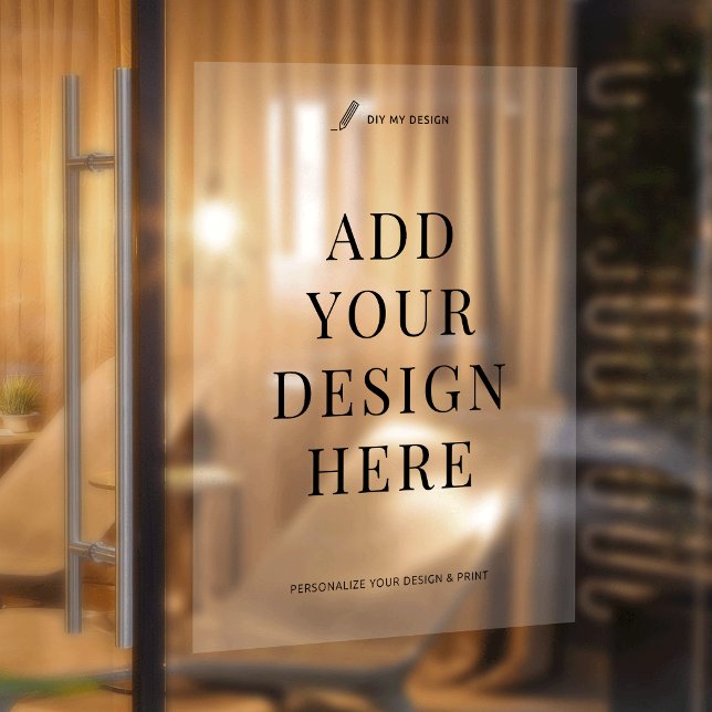 Custom Window Cling Printing 18x24" Translucent (Creator Uploaded)