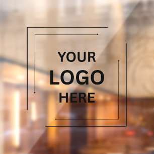Custom Window Cling   Upload Your Business Logo 