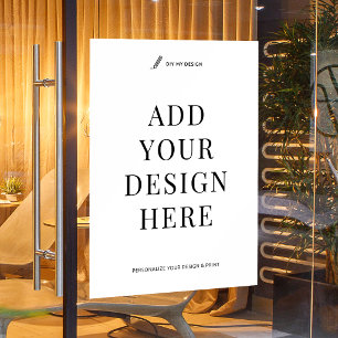 Custom Window Decal Printing 18x24" Vinyl Signage