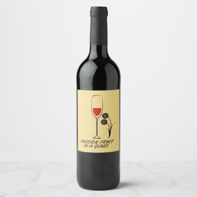 Custom Wine Bottle Label (Front)