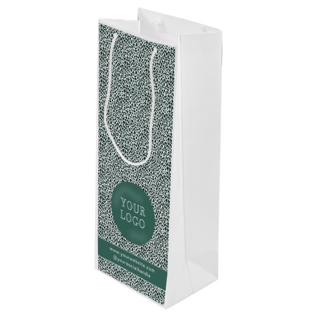 Custom Wine Gift Bags With Company Logo (Front Angled)