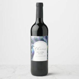 Custom Wine Labels Peacock
