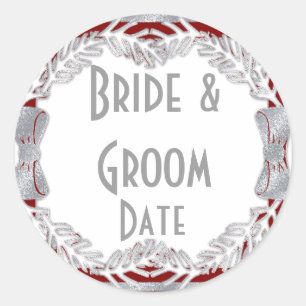 Custom Wine or Beer bottle Winter Wedding Labels