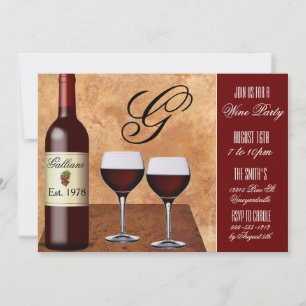 Custom Wine Party Invitations