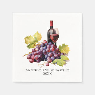 Custom Wine Tasting Napkin